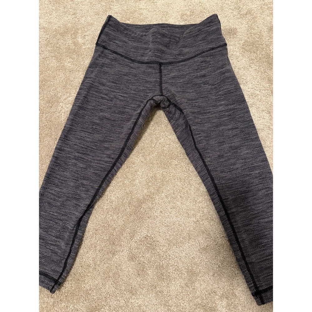 lululemon athletica Heathered Charcoal Gray Mid-Rise Leggings